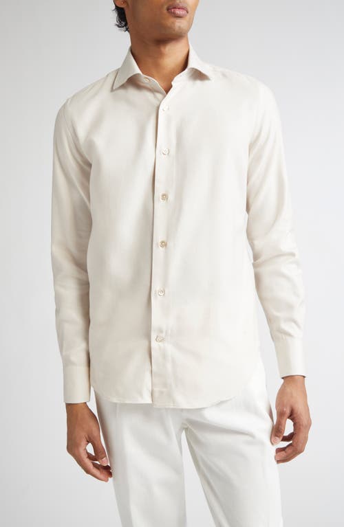 Eleventy Dandy Button-Up Shirt in 02 Sand 