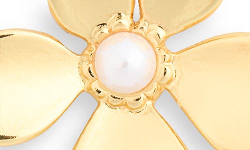 Knotty Petal Earrings In Gold