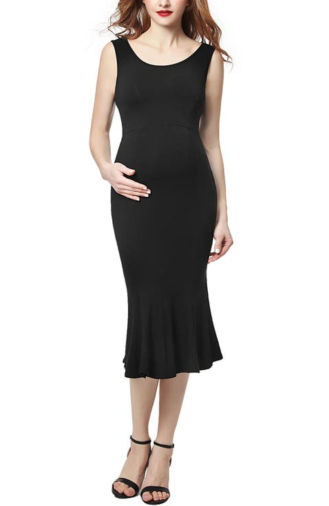 Bria Maternity Mermaid Midi Dress