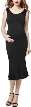 Kimi & Kai Bria Maternity Mermaid Midi Dress