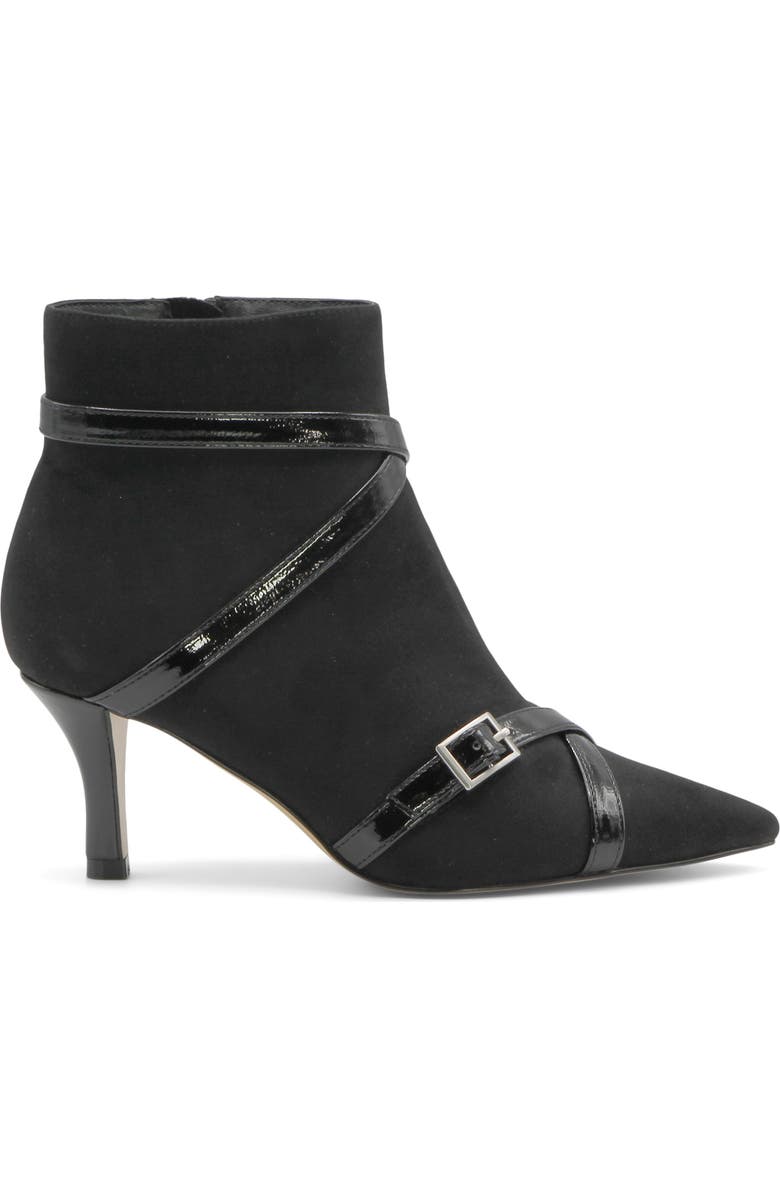 Charles by Charles David Annie Buckle Strap Bootie, Alternate, color, Black