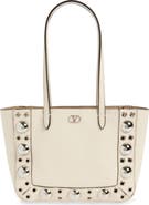 Valentino Garavani Mini Nellcôte Grommet Leather Tote