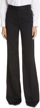 Nili Lotan Christophe Wide Leg Virgin Wool Pants