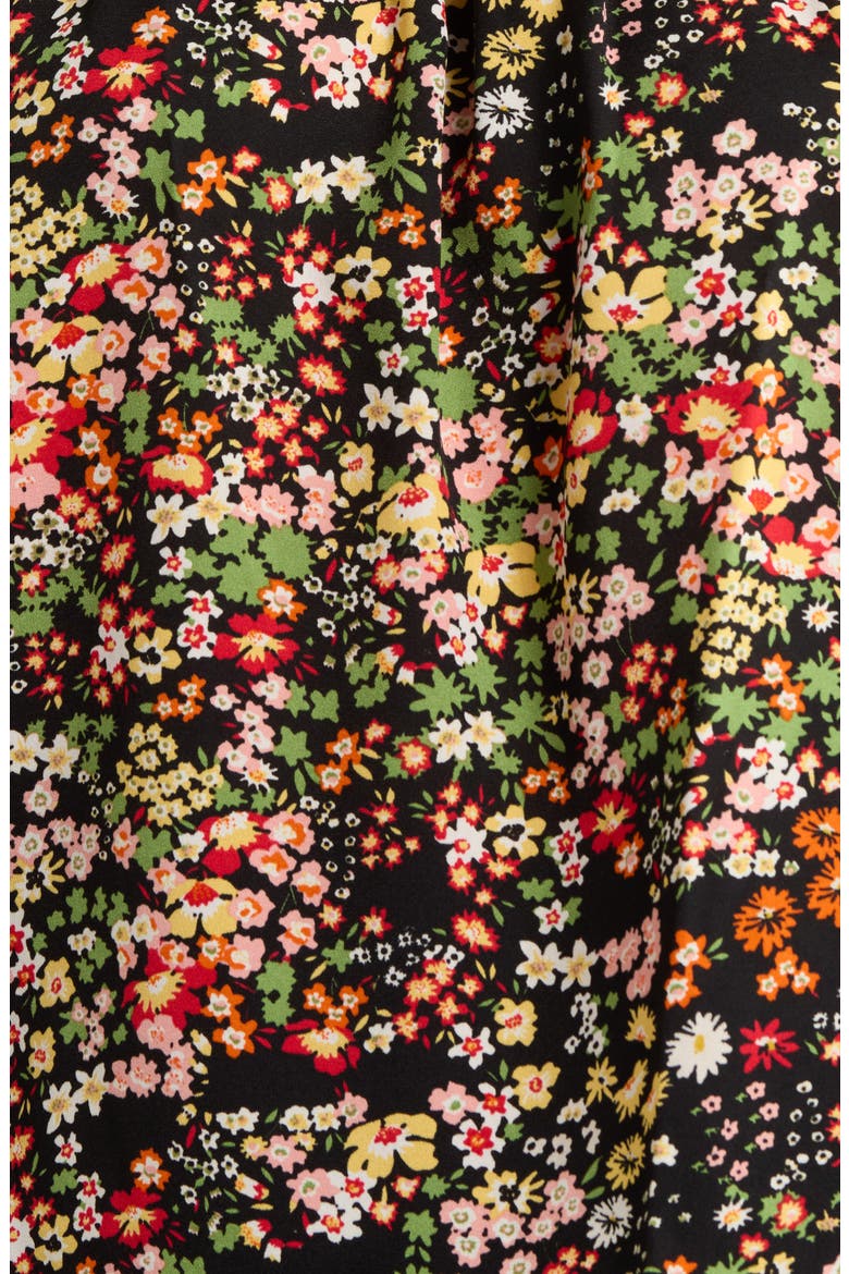 Malta Wildflower Smocked Top, Alternate, color, BLACK-MULTI-FLORAL