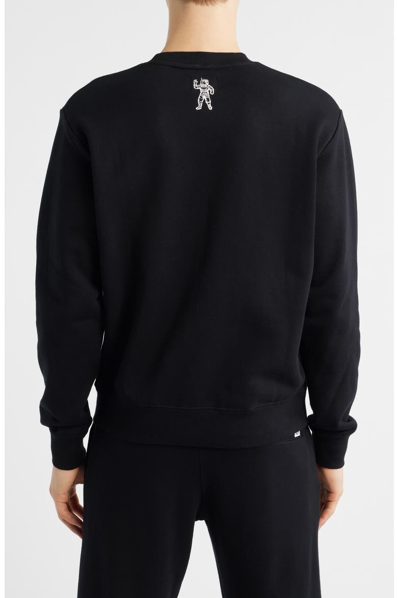 BB Small Script Cotton Sweatshirt, Alternate, color, BLACK