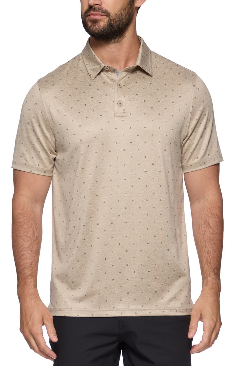 FLAG AND ANTHEM Wheaton Dot Stripe Performance Polo, Main, color,