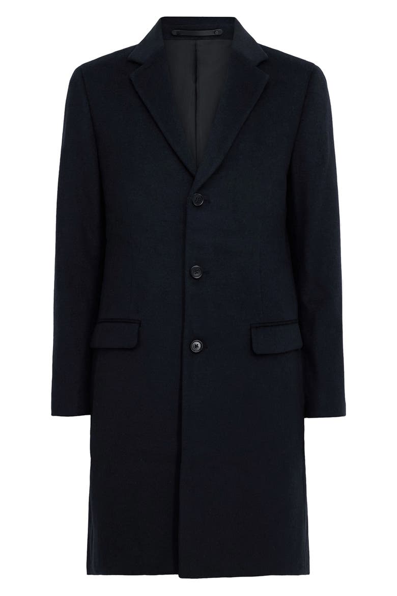 Hal Longline Coat, Alternate, color, NITE BLUE
