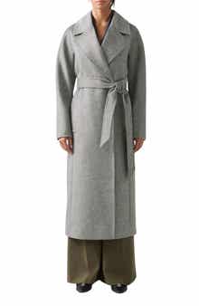 LK Bennett Francine Belted Longline Merino Wool Coat