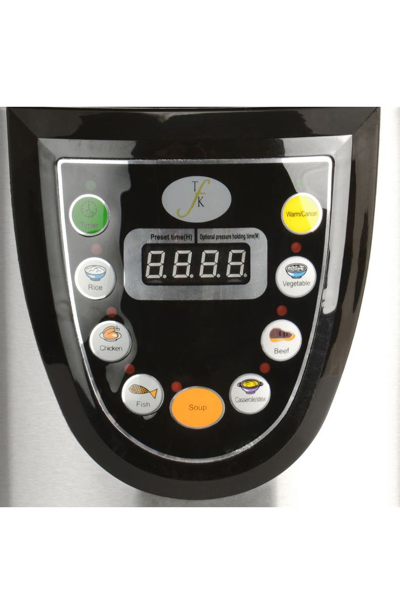 BergHOFF Electric 5-in-1 Pressure/Slow/Rice Cooker/Steamer/Warmer, Alternate, color, Silver