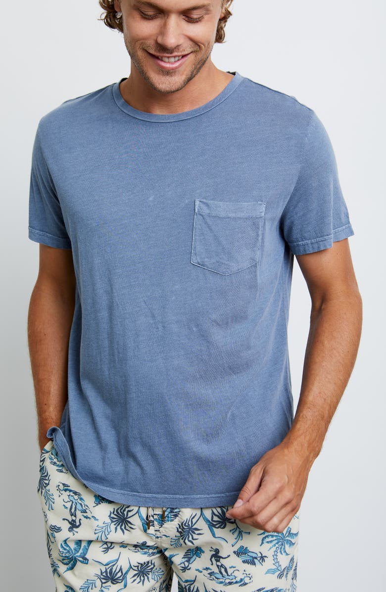 Rails Johnny Crewneck Pocket T-Shirt, Alternate, color, Steel