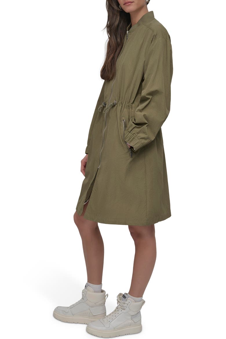 Perforated Longline Jacket, Alternate, color, UTILITY GREEN