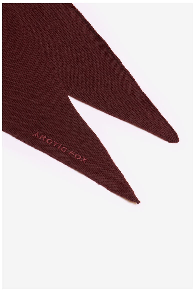 The Merino Wool Triangle Scarf, Alternate, color, DARK WALNUT BROWN