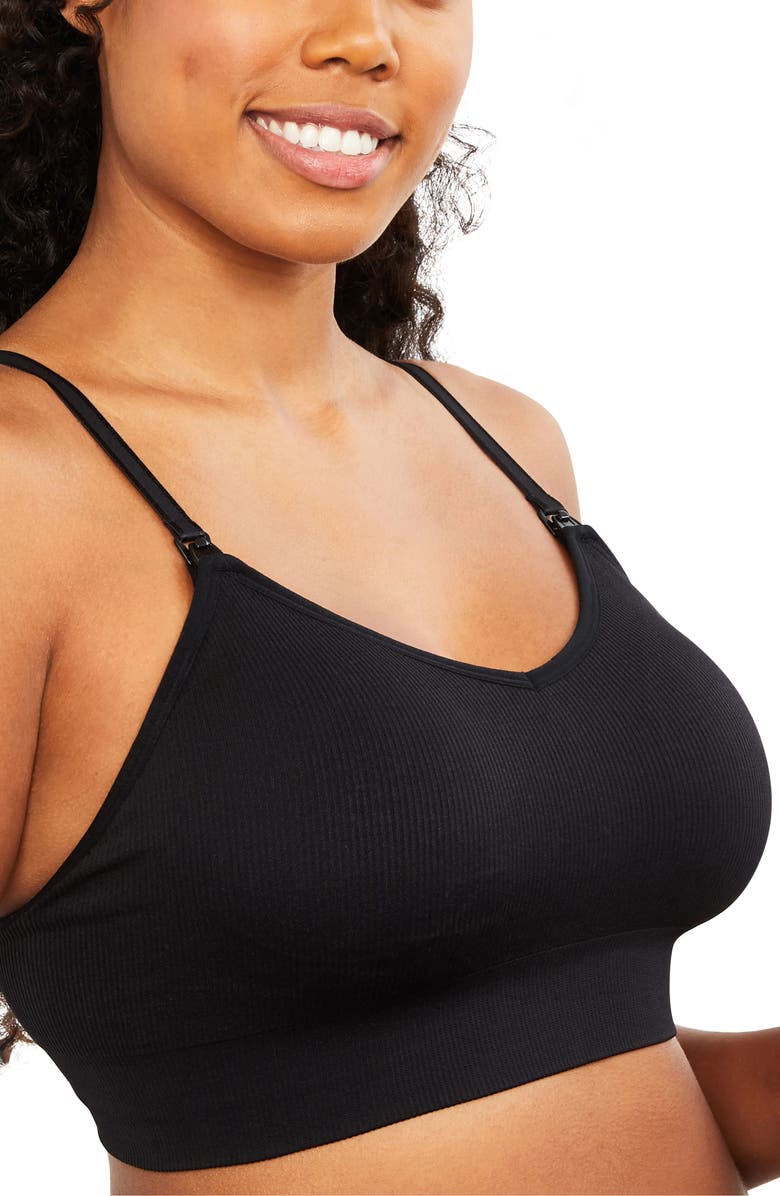 MOTHERHOOD MATERNITY Wireless Rib Maternity & Nursing Bra, Main, color, 