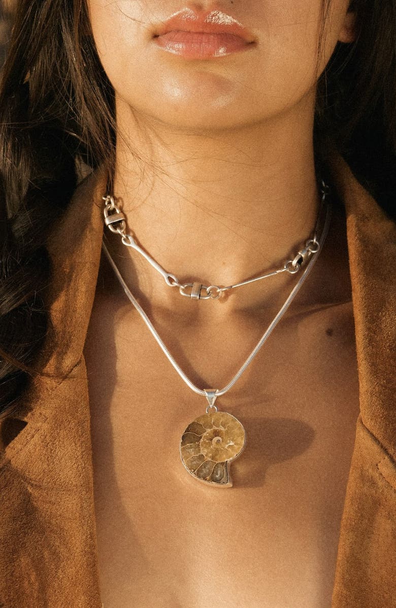 Child of Wild Billy Chain Choker, Alternate, color, Silver