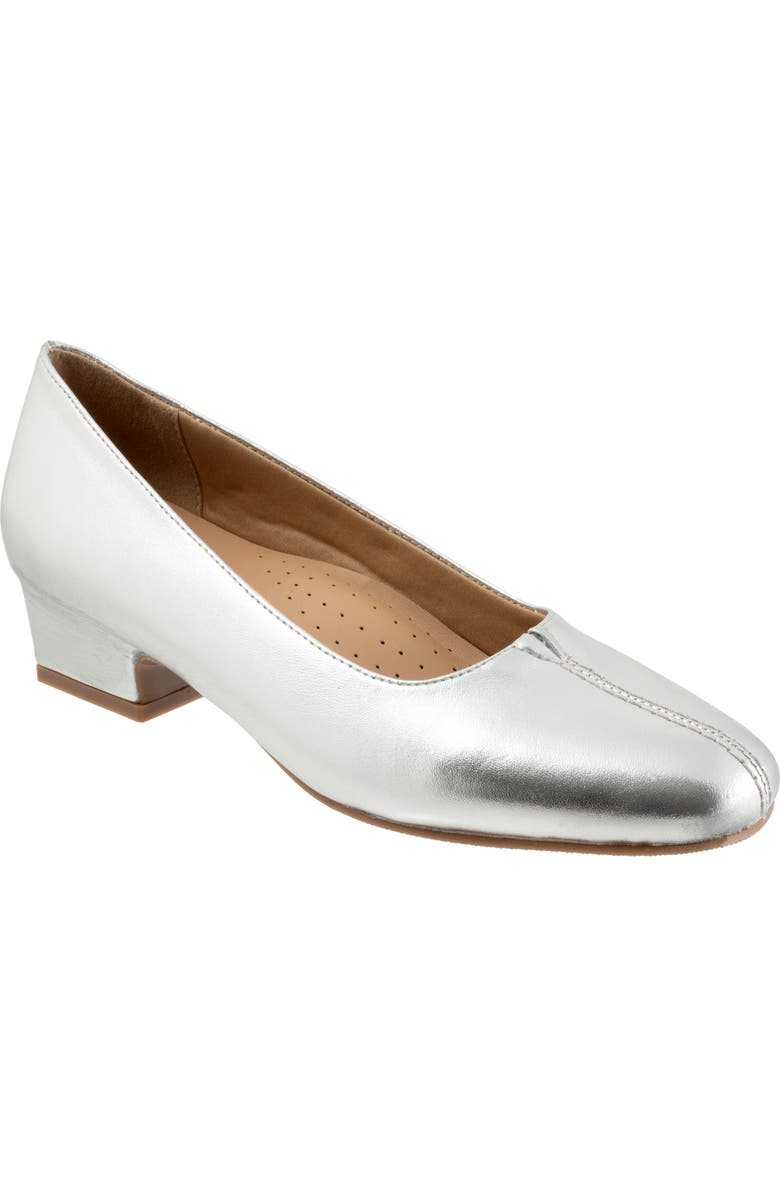 Trotters 'Doris' Pump, Main, color, Silver