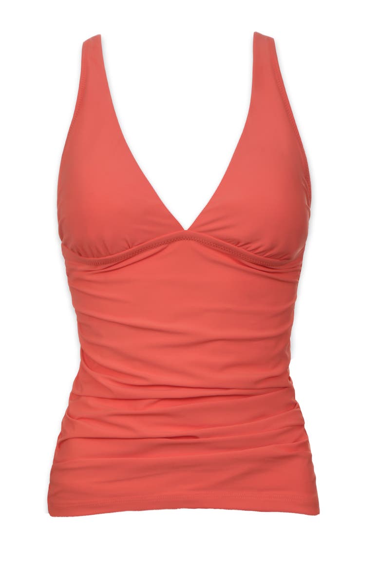 HELEN JON Convertible Tankini, Alternate, color, Coral