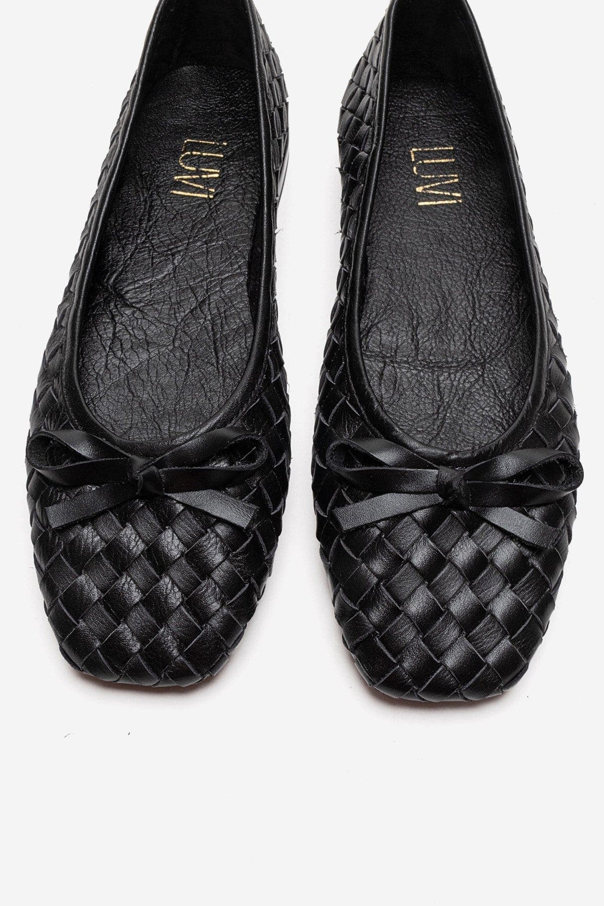 Forever & Always Shoes Garen Leather Ballet Flat, Alternate, color, Black