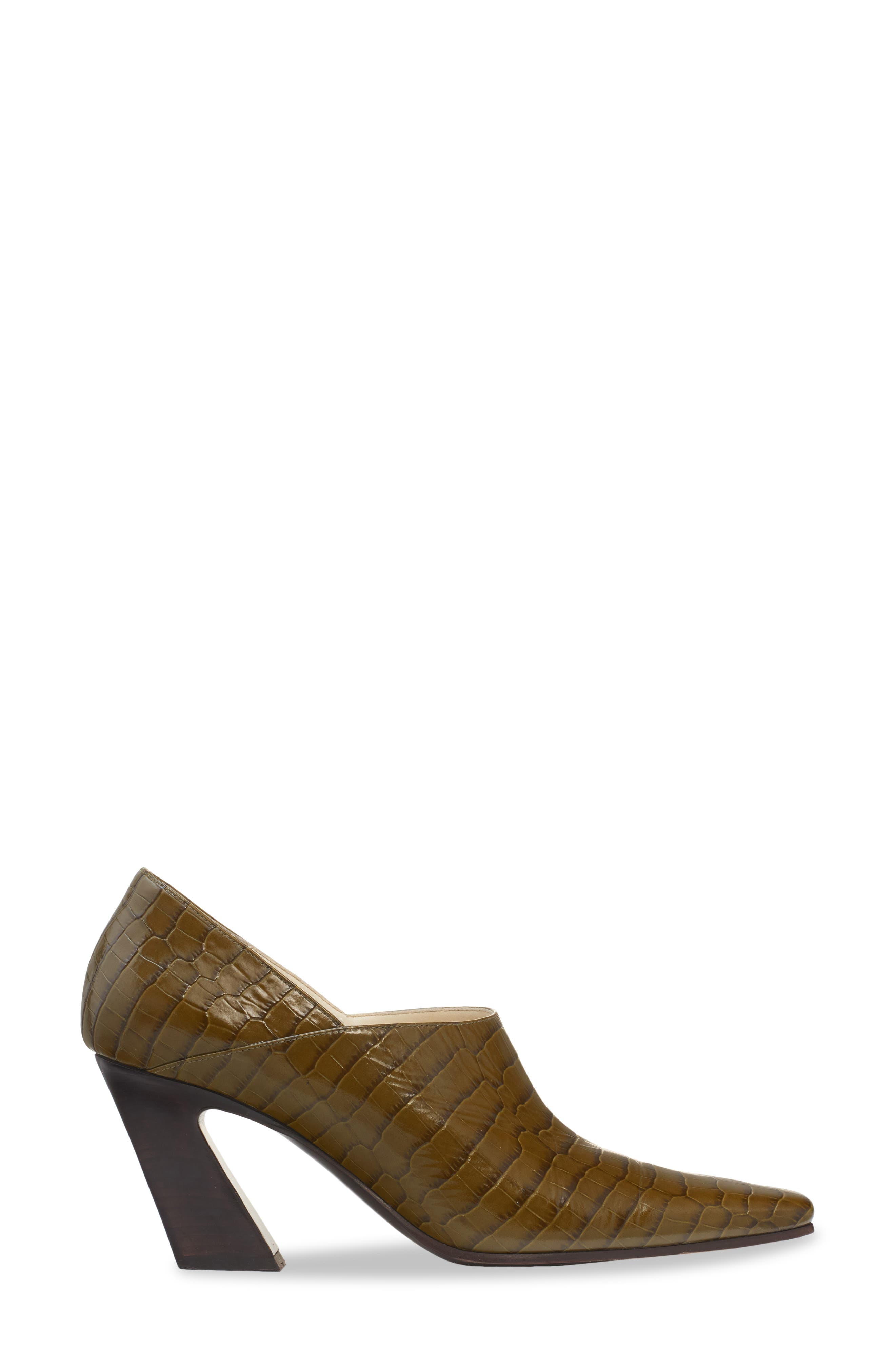 Bottega Veneta Lewis Square Toe Pump, Alternate, color, 3310 Olive Oil