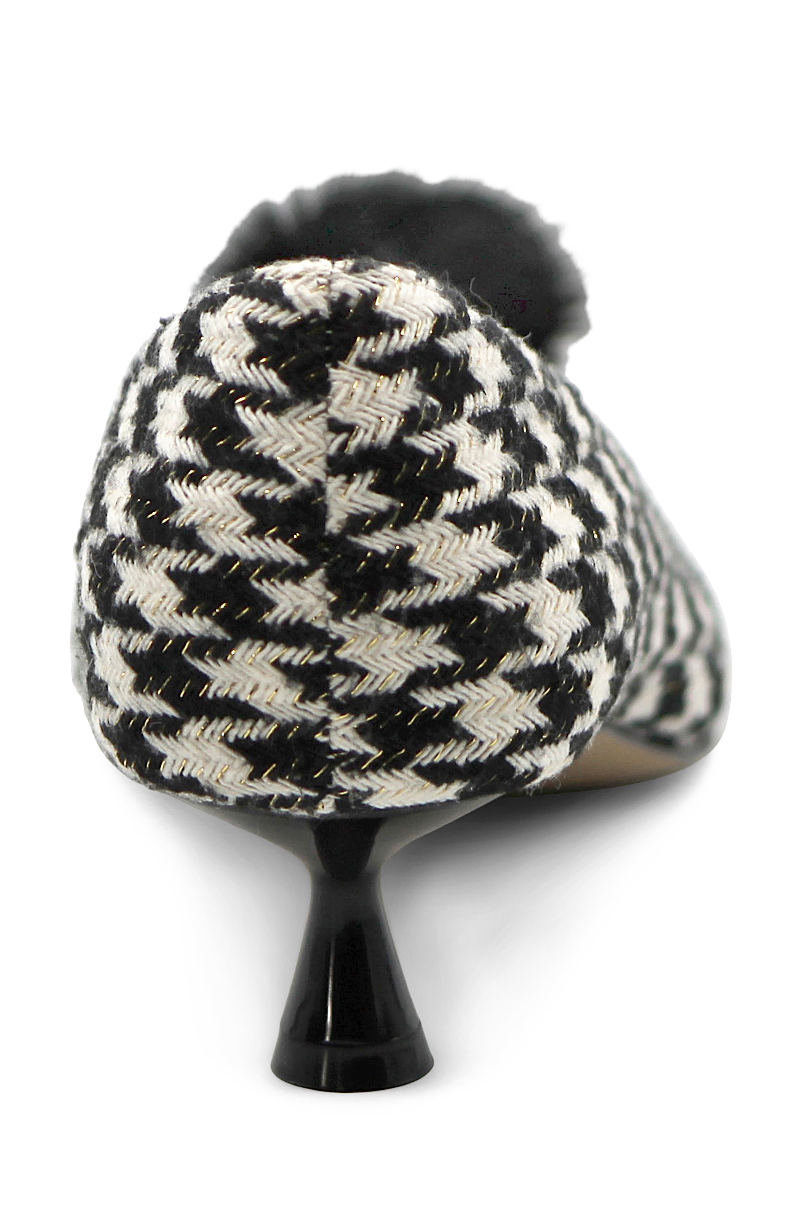 Charles by Charles David Amon Pointed Toe Kitten Heel Pump, Alternate, color, Black White