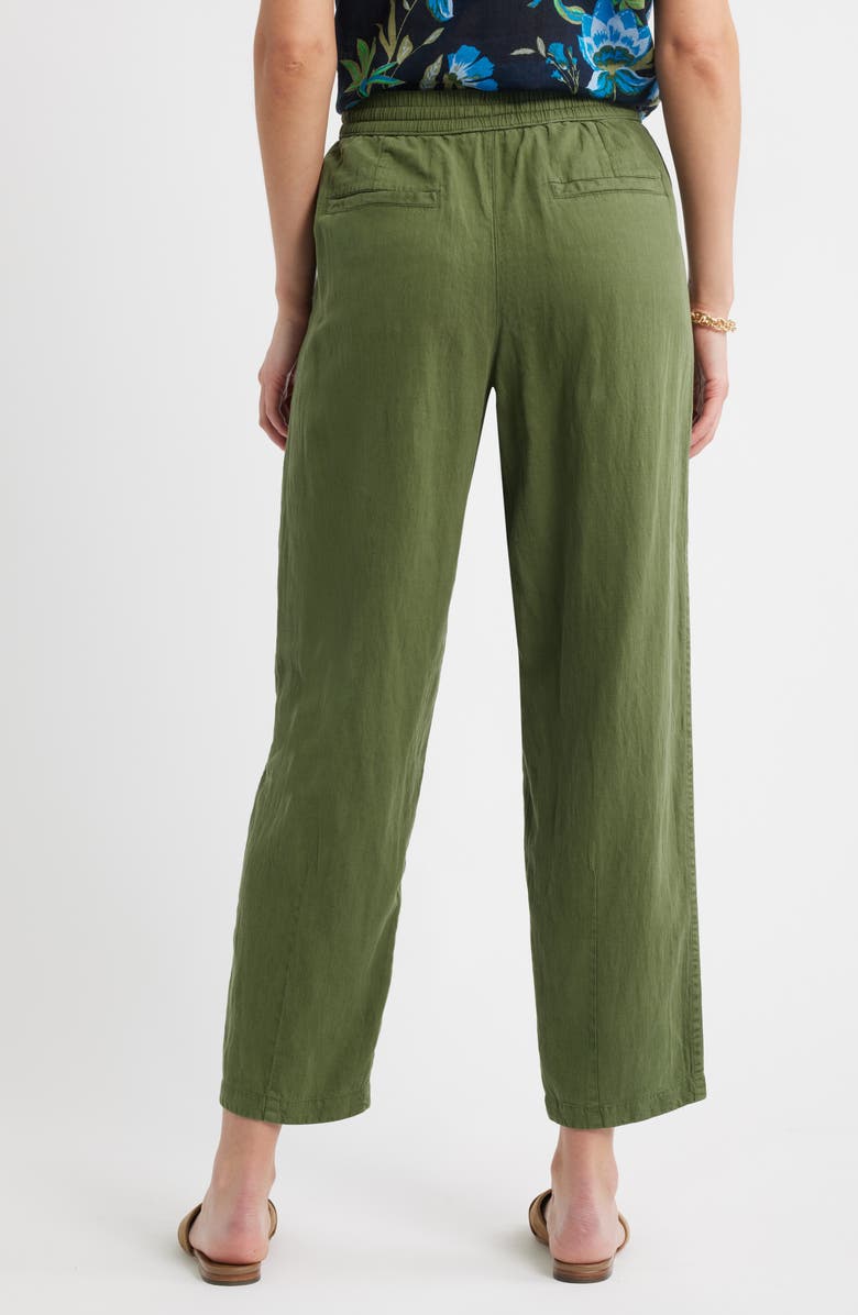 Caslon<sup>®</sup> Pull-On Barrel Pants, Alternate, color, Green Bronze