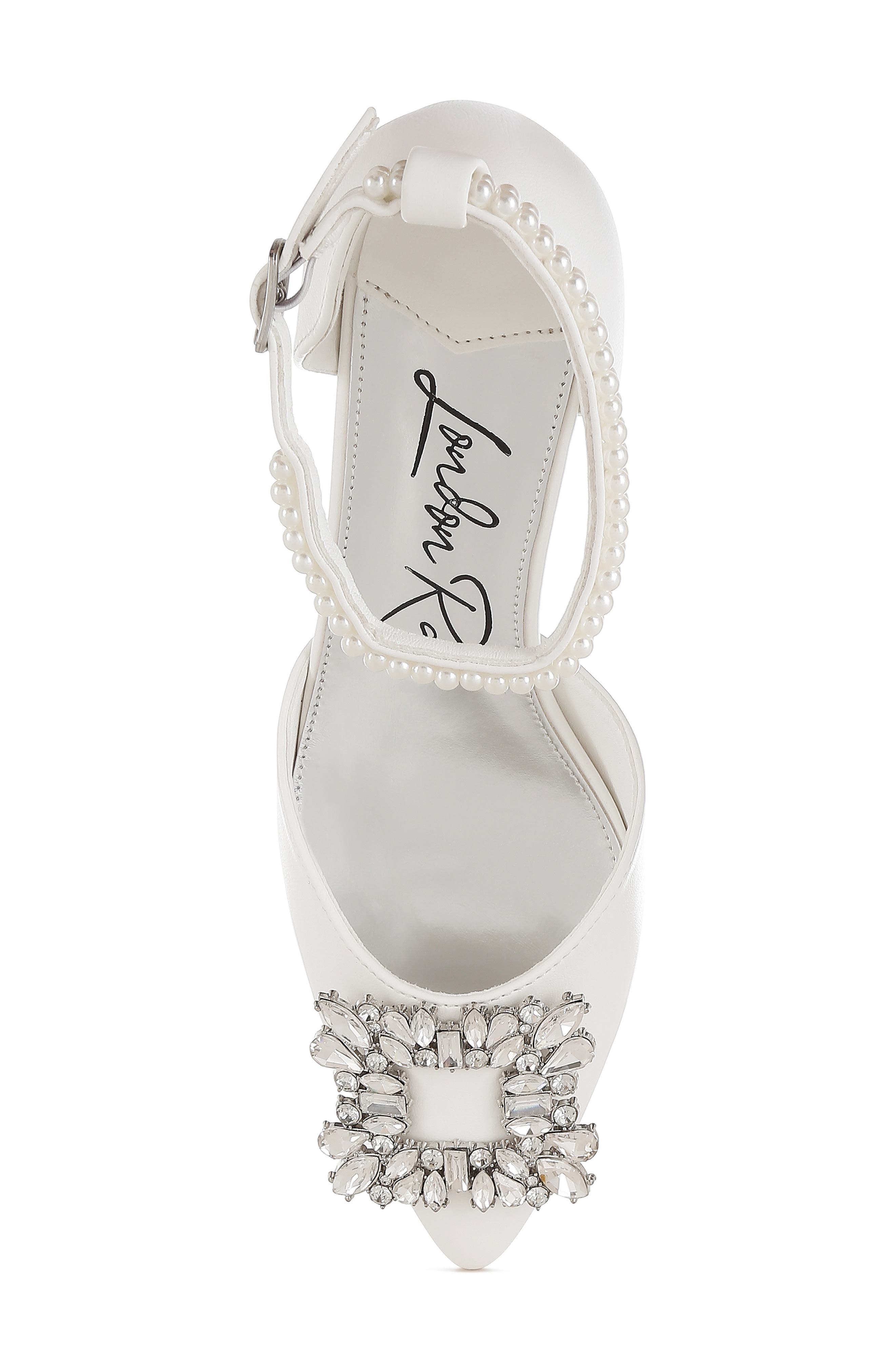 LONDON RAG Onkana Kitten Heel Sandal, Alternate, color, White