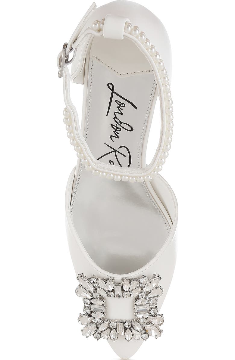LONDON RAG Onkana Kitten Heel Sandal, Alternate, color, White