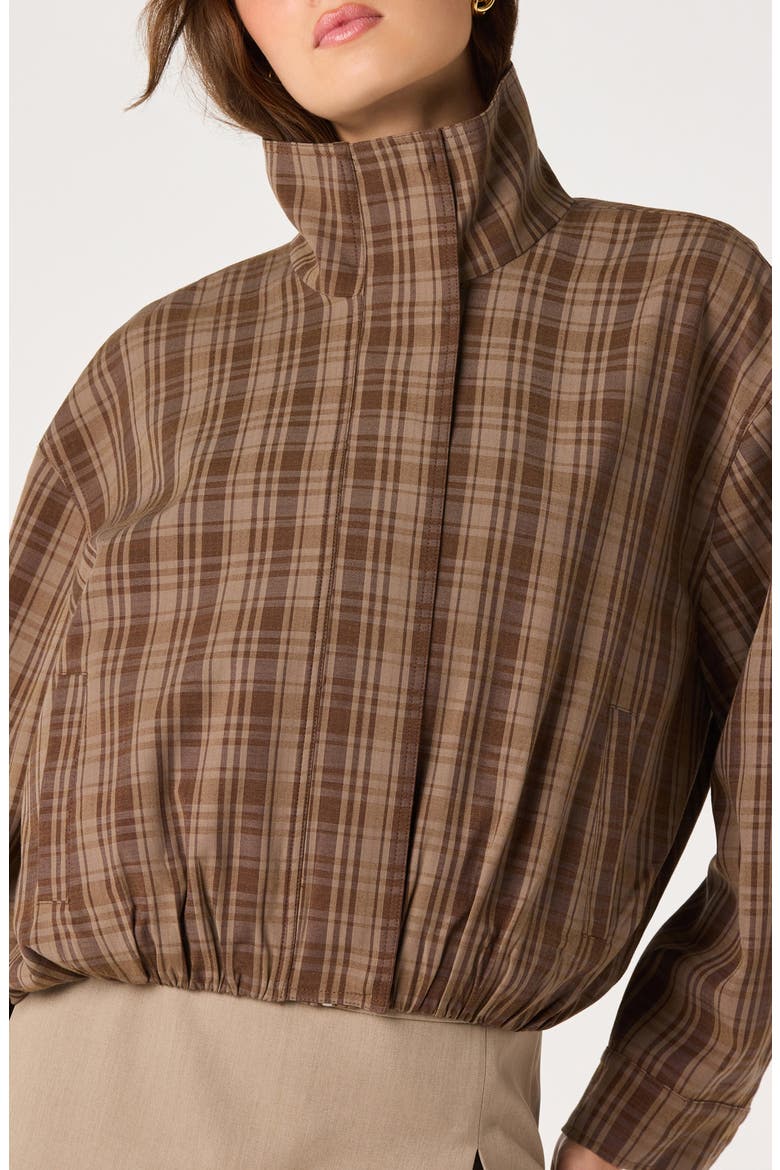 Cooper Plaid Jacket, Alternate, color, BROWN PLAID