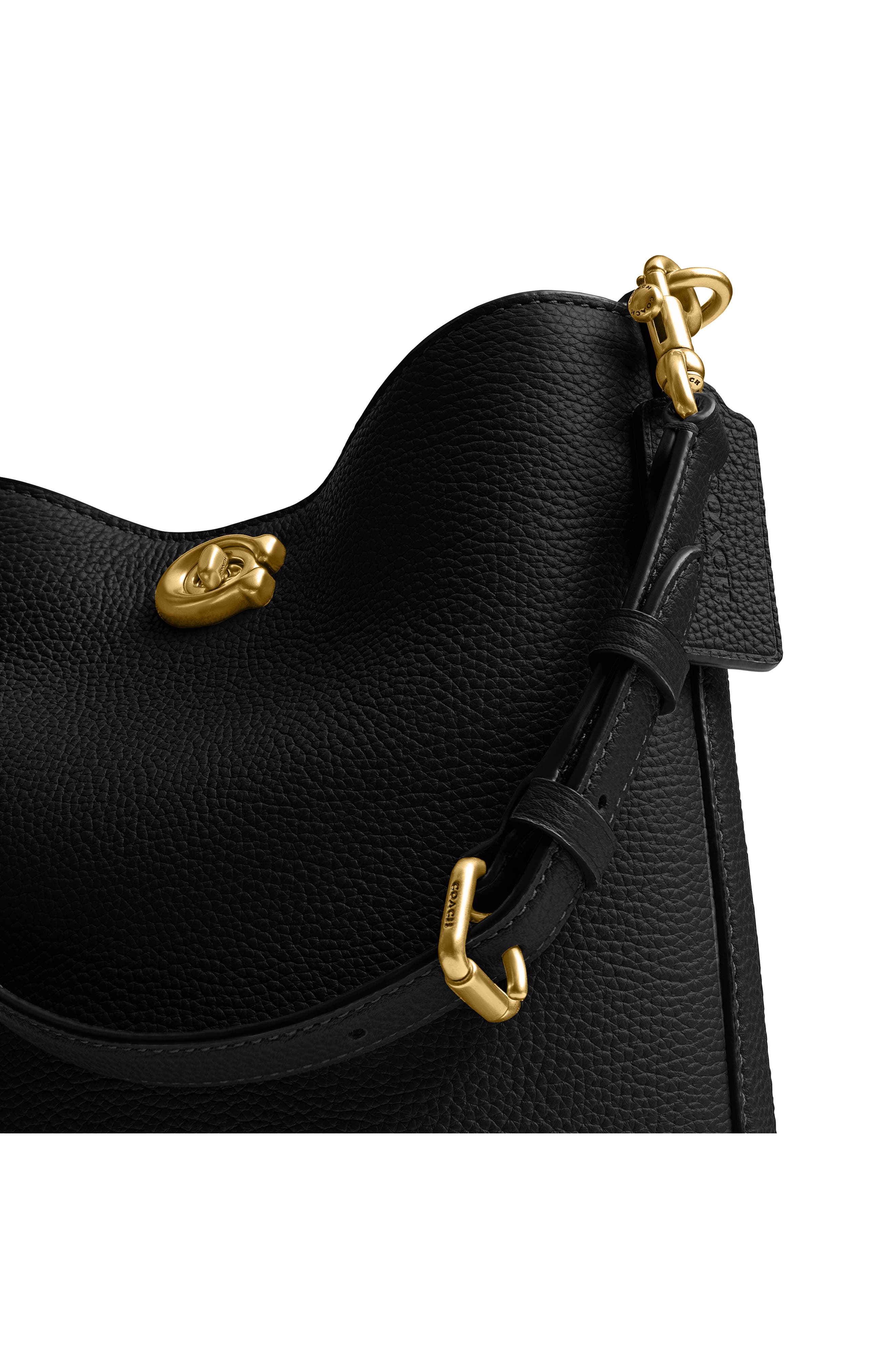 COACH Willow Polished Pebble Leather Shoulder Bag, Alternate, color, 