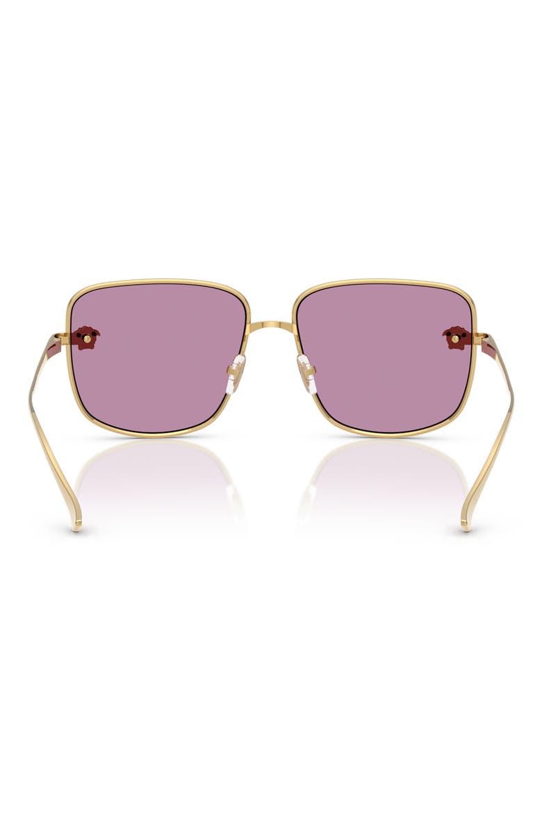 59mm Square Sunglasses, Alternate, color, GOLD/ PINK