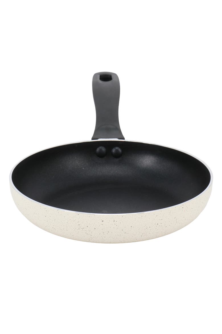 Clairborne 8 Inch Round Nonstick Aluminum Frying Pan, Alternate, color, White