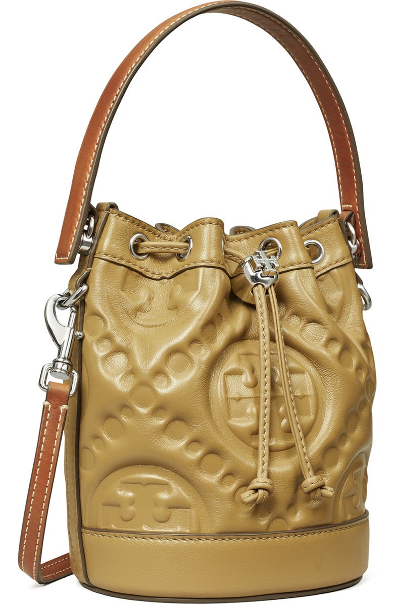 Tory Burch Mini T Monogram Puffy Bucket Bag, Alternate, color,