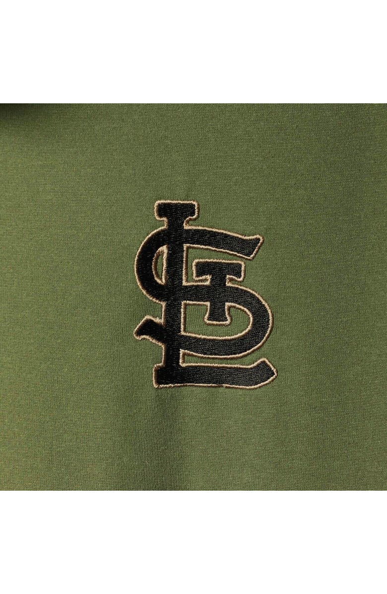 LEVELWEAR Men's Levelwear Olive St. Louis Cardinals Delta Sector Raglan Polo, Alternate, color, 