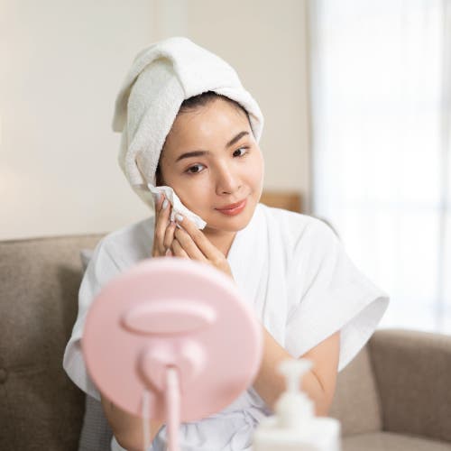 Pursonic Glow & Go Skincare Essentials Bundle Nano Facial Steamer + Clean Facial Towels In White