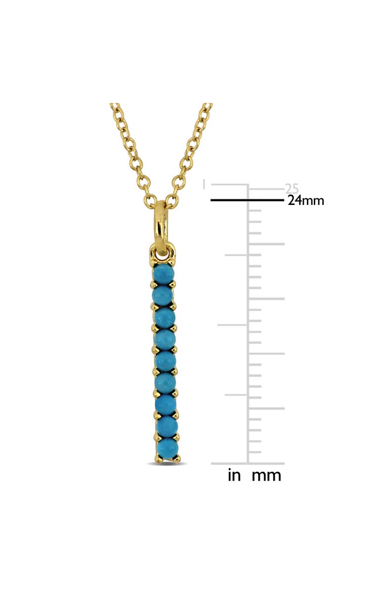 Julianna B. Composite Turquoise Linear Drop Necklace, Alternate, color, Turquoise