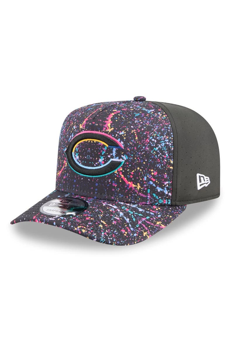 New Era Men's New Era Black Chicago Bears 2025 NFL Crucial Catch A-Frame 9FIFTY Snapback Hat, Alternate, color, Black