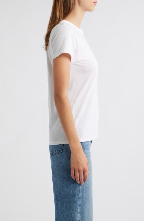 Rag & Bone Studded Cotton T-shirt In White
