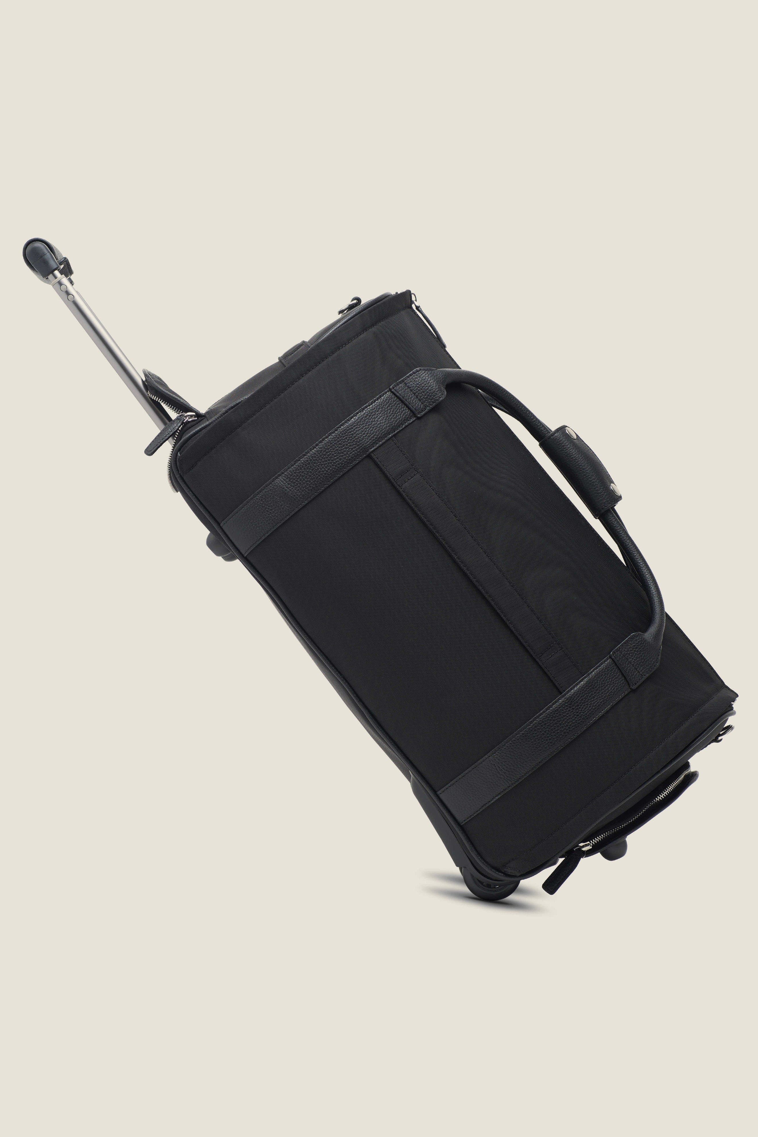 Nova Convertible Rolling Nylon Garment Duffle, Alternate, color, Black Nylon