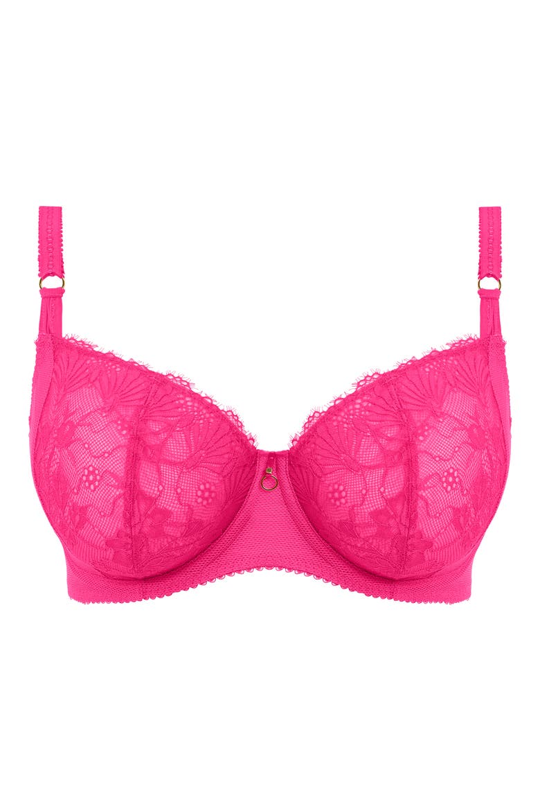 Fascinate Underwire Balconette Bra, Alternate, color, HOT PINK