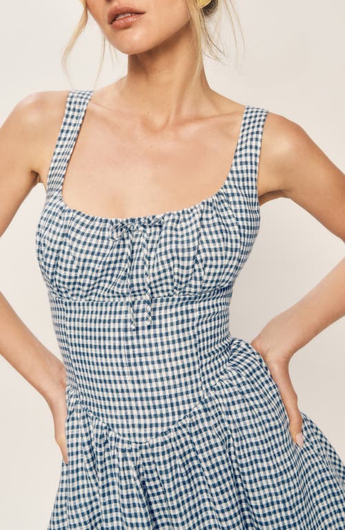 Reformation Balia Gingham Linen Sundress