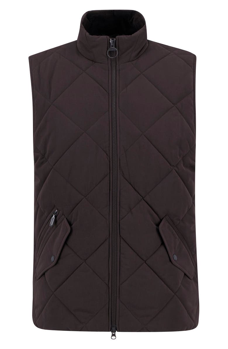 Barbour City Chelsea Quilted Vest, Alternate, color, Black Oak/ Midnight Oak