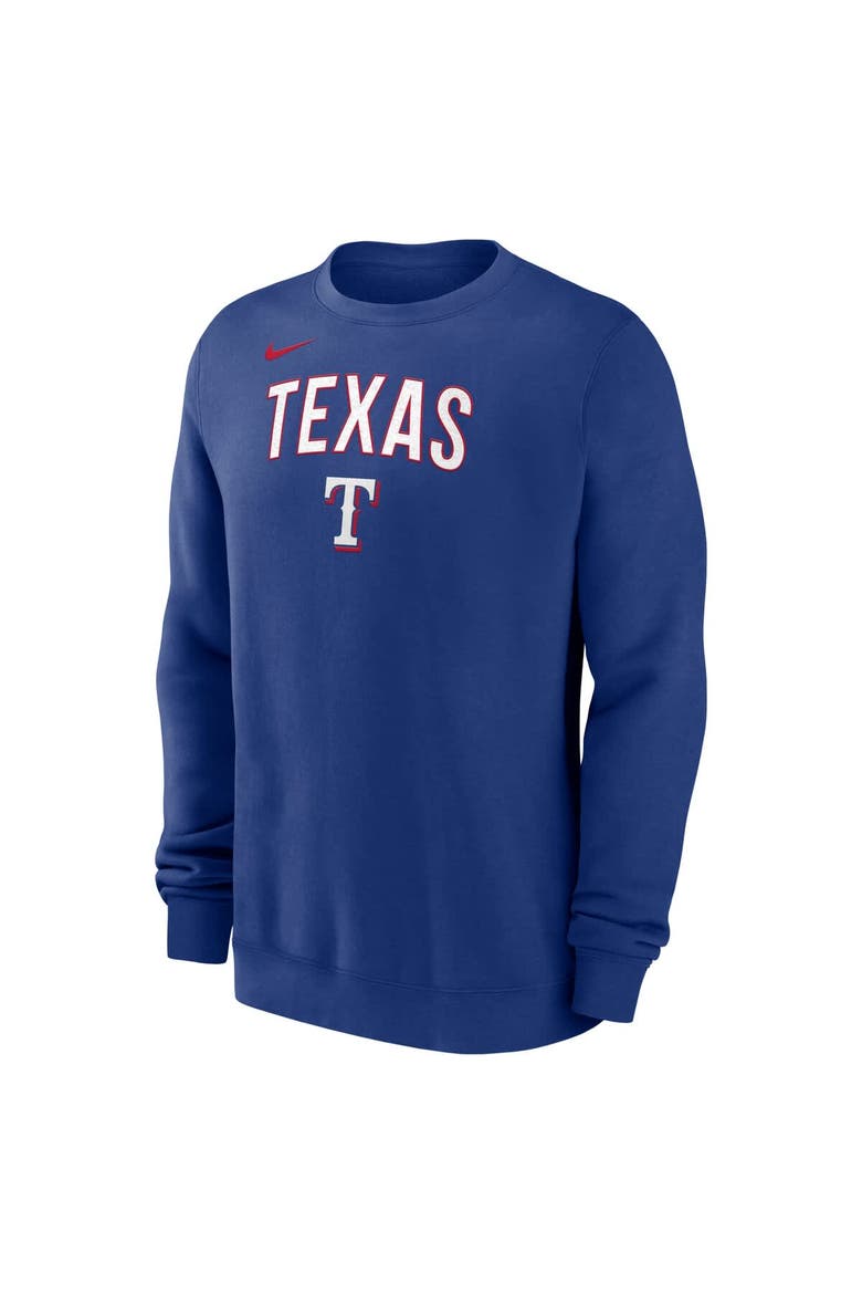 Men's Nike Royal Texas Rangers Pullover Sweatshirt, Alternate, color, Royal