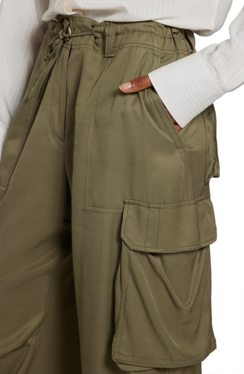 Golden Goose Wide Leg Cargo Pants, Alternate, color, 
