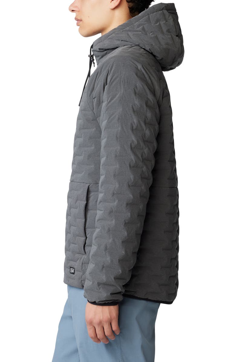 Mountain Hardwear Stretchdown<sup>™</sup> 700 Fill Power Down Light Hooded Jacket, Alternate, color, Volcanic Heather