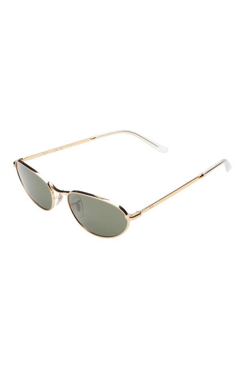 59mm Irregular Oval Sunglasses, Alternate, color, GOLD FLASH