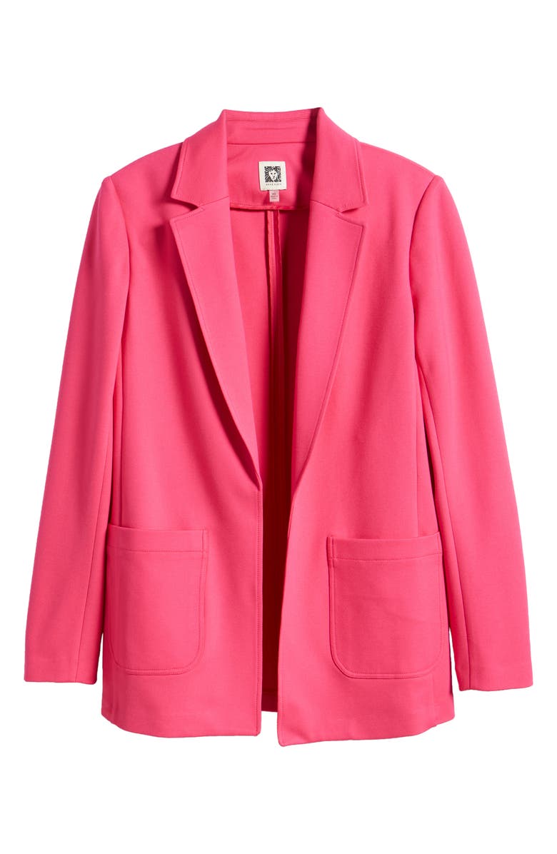 Anne Klein Open Front Knit Blazer, Alternate, color, 