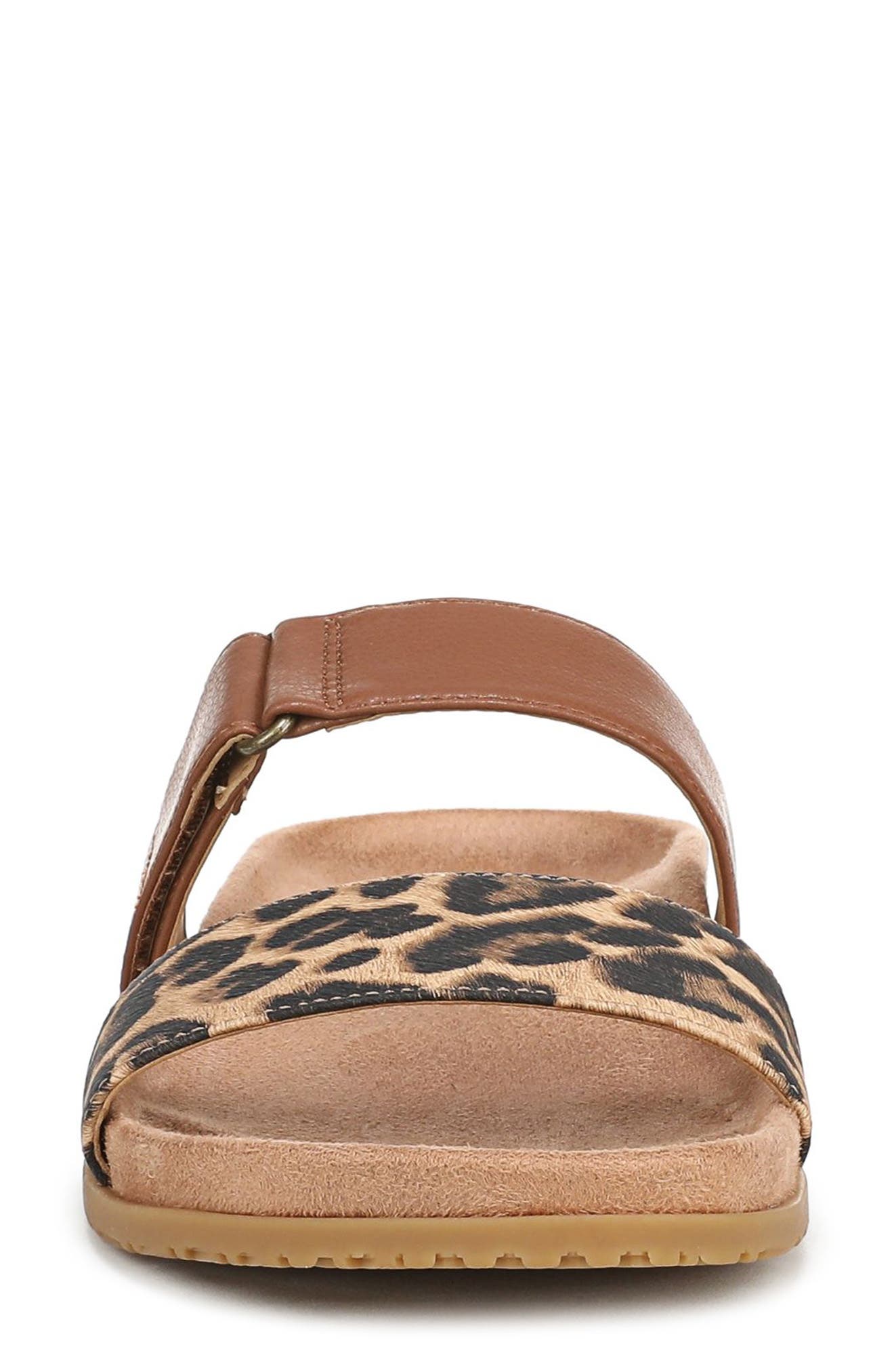 Elaine Slide Sandal, Alternate, color, TAN LEOPARD