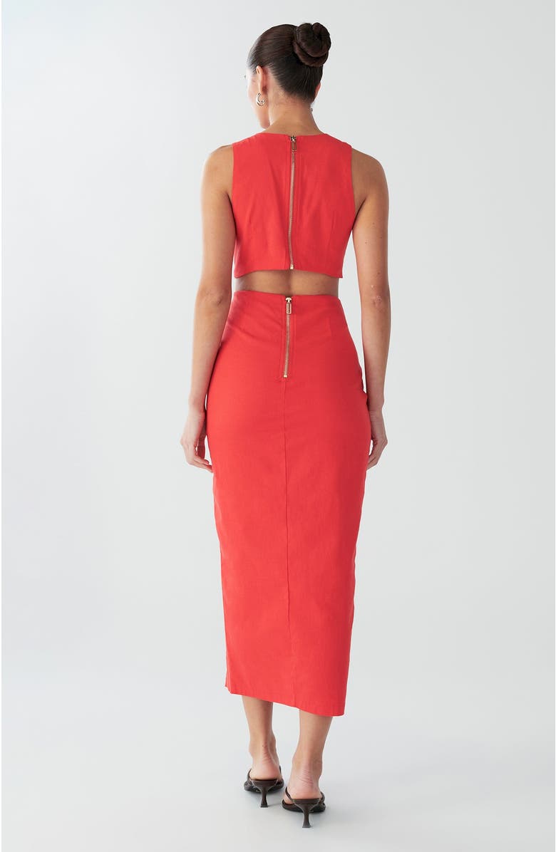 BWLDR Marigot Dress, Alternate, color, Coral