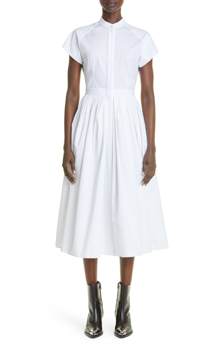 McQueen Dolman Sleeve Cotton Poplin Shirtdress, Main, color, 