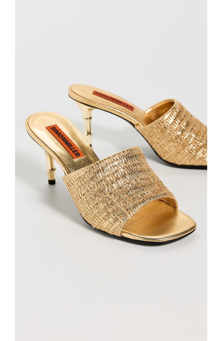 SIMONMILLER Metallic Raffia Playa Heel, Alternate, color, Natural