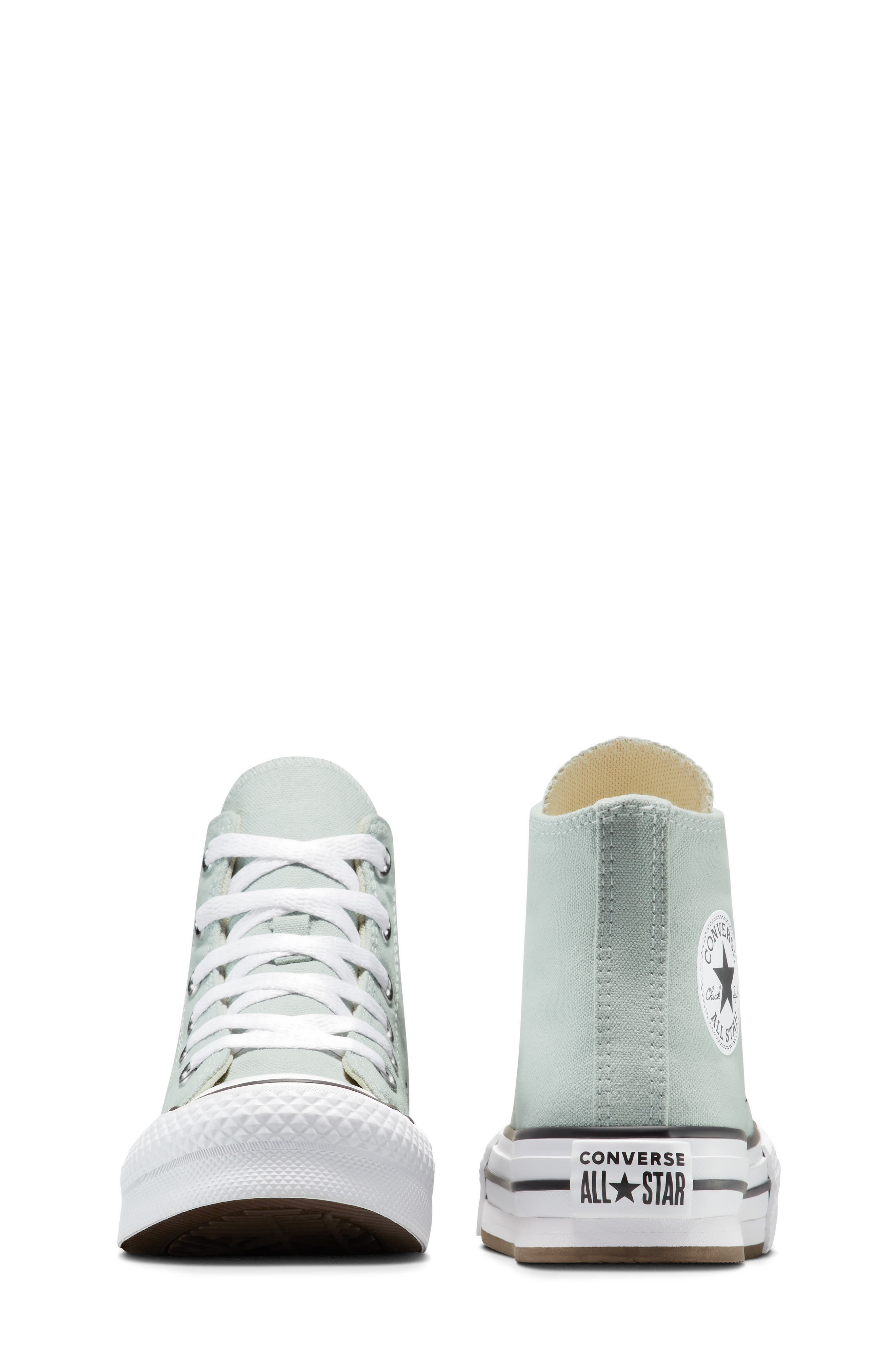 Chuck Taylor® All Star® Lift High Top Sneaker, Alternate, color, RAINWASHED GREY/ WHITE